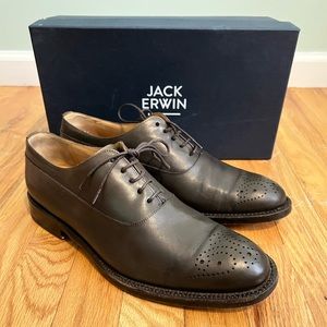Jack Erwin Olive Jasper Dress shoes Mens sz 9